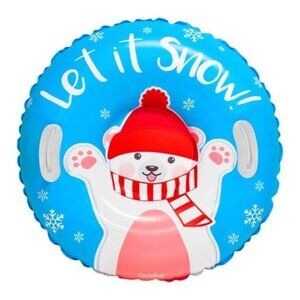 Coconuts Outdoor Let It Snow Polar Bear Junior Snow Tube